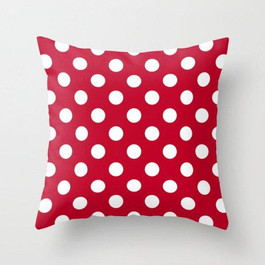 New Creative Red Cushion Case Hot Modern Home Outdoor Decorative Geometry Square Pillow Case Decorative Pillows Case Sofa Couch Seat Polyester Pillows Covers 45x45CM