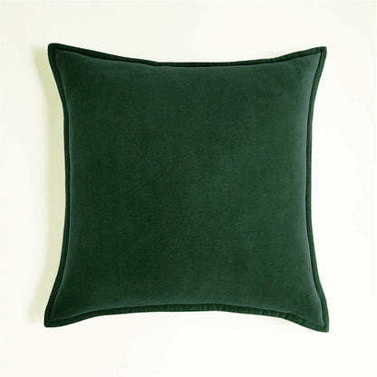Throw Pillow Cover with 450g Insert, dark-grey, velvet, 20X20, Decorative Cushion – Fancy & Stacy