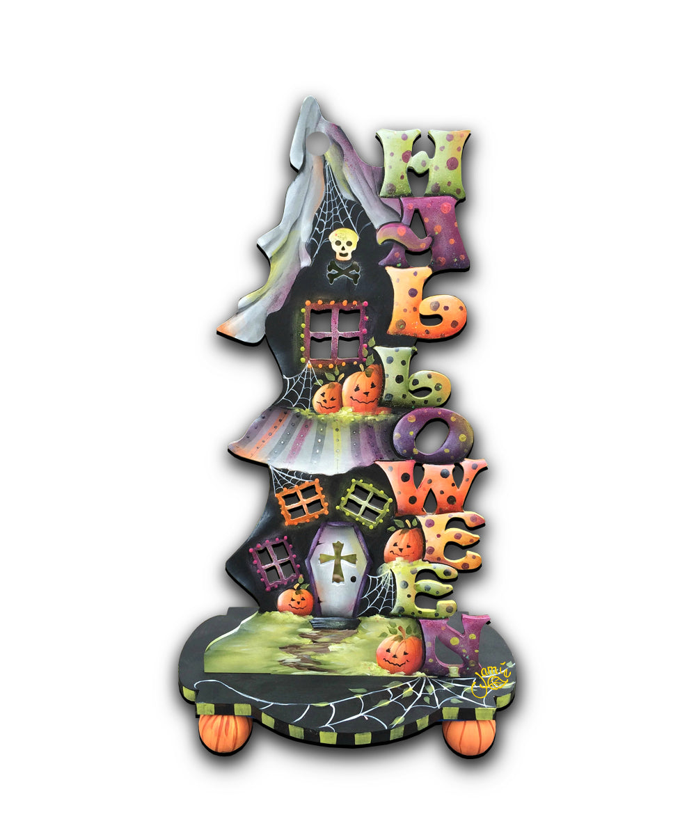 Candle Holder Halloween Door Decor by Jamie Mills-Price - Thanksgiving Halloween Decor - 8457402H