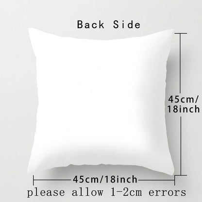 Animal Printed Pillow Cover Cartoon Giraffe Fox Bunny White Seat Polyester Decorative Cushion Cover Sofa Kids Room Alphabet Pillow Cover With Cute Animals Pillow Cases Outdoor Indoor Square Cushion Covers For Home Sofa Couch 45x45cm