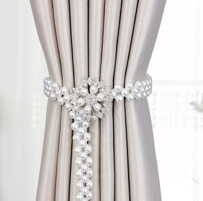 Curtain Tieback High Quality Elastic Holder Hook Buckle Clip Pretty and Fashion Polyester Decorative Home Accessories Modern Style Convenient Drape Tie Backs,Handmade Curtains Holdbacks Holder for Home Kitchen Office
