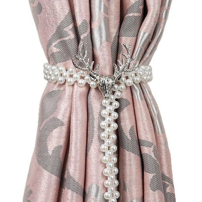 Curtain Tieback High Quality Elastic Holder Hook Buckle Clip Pretty and Fashion Polyester Decorative Home Accessories Modern Style Convenient Drape Tie Backs,Handmade Curtains Holdbacks Holder for Home Kitchen Office