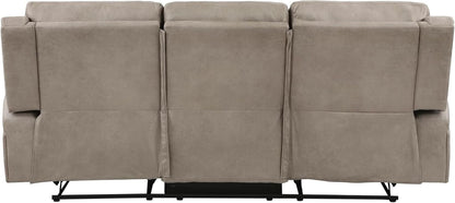 84.5 Inch Brown Recliner Couch Living Sofa Home Theater