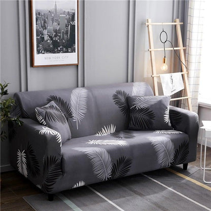 Elastic Sofa Covers for Living Room Stretch Slipcovers Sectional Couch Cover L Shape Corner Armchair Cover 1/2/3/4 Seater Slipcovers Elastic Stylish Printed Sectional Sofa Furniture Protector For Living Room