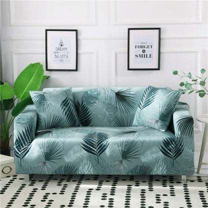 Elastic Sofa Covers for Living Room Stretch Slipcovers Sectional Couch Cover L Shape Corner Armchair Cover 1/2/3/4 Seater Slipcovers Elastic Stylish Printed Sectional Sofa Furniture Protector For Living Room