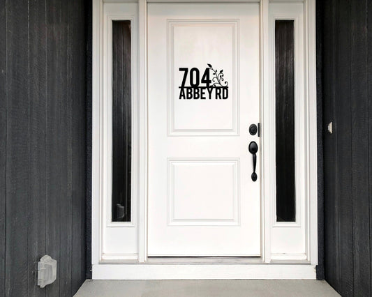 Handmade Personalized Custom House Address Sign, Metal Address Plaque, Home or Business Outdoor Decor