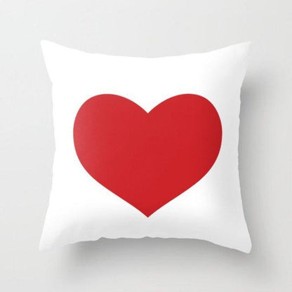 New Creative Red Cushion Case Hot Modern Home Outdoor Decorative Geometry Square Pillow Case Decorative Pillows Case Sofa Couch Seat Polyester Pillows Covers 45x45CM
