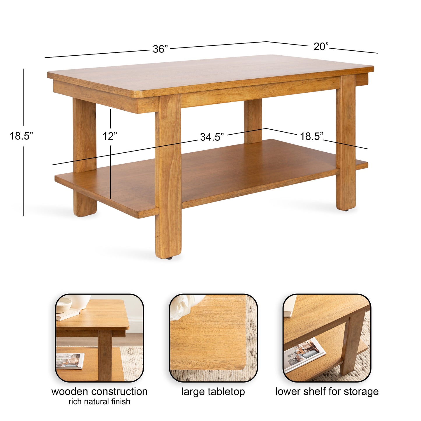 Foxford Rectangle Coffee Table